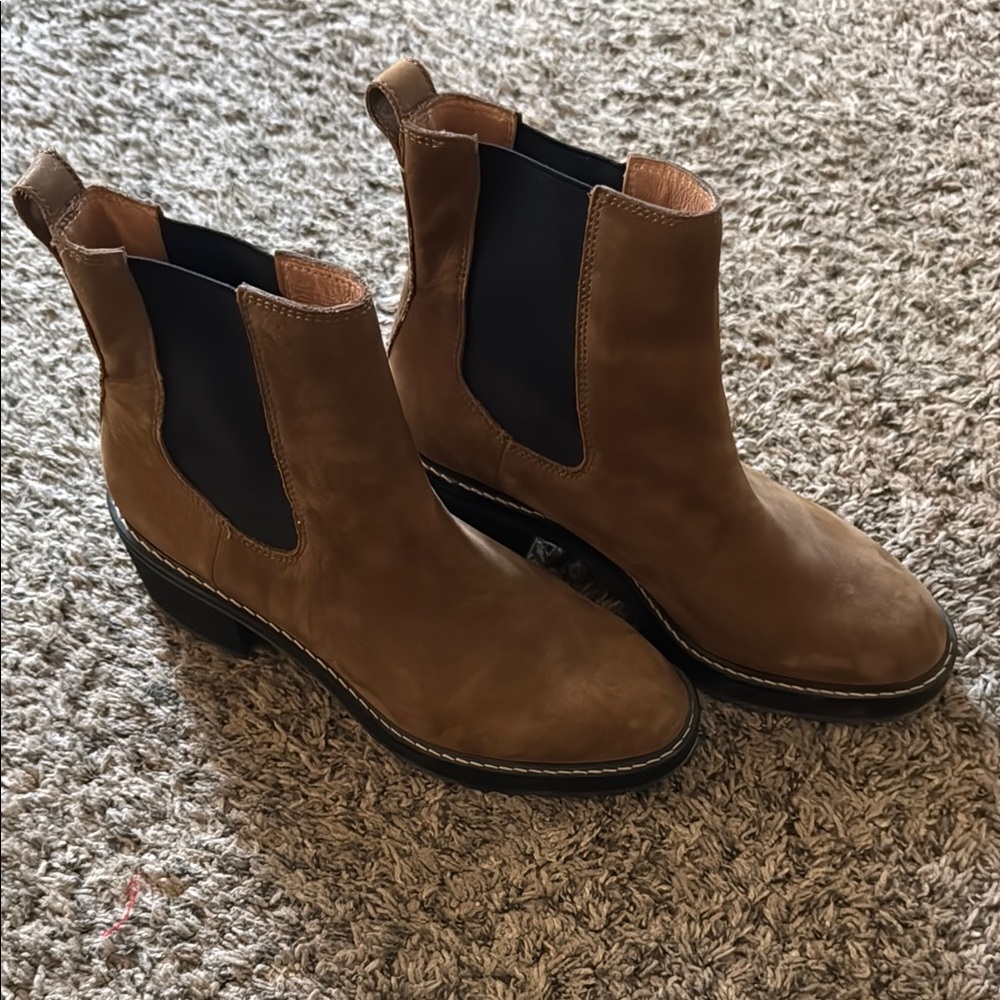 Brown Leather Ankle Boots